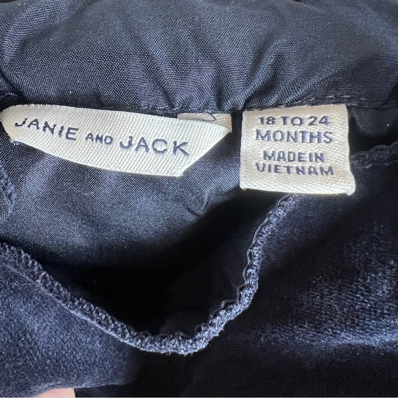 Janie and Jack Navy Dress Baby 18/24 Months Jumper Overall Style - Picture 6 of 7